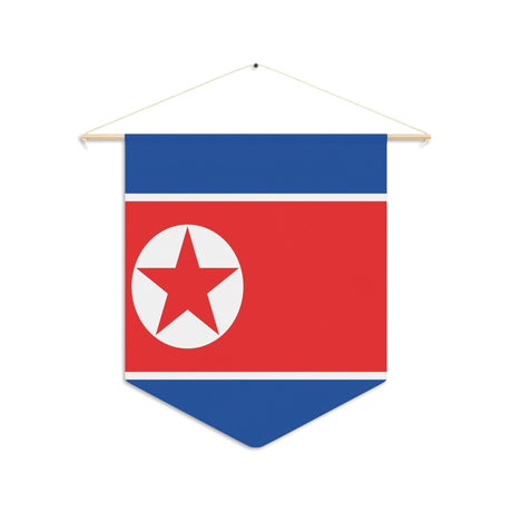 Fanion Drapeau de la Corée du Nord à suspendre en polyester - Pixelforma 
