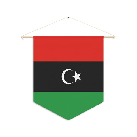Fanion Drapeau de la Libye à suspendre en polyester - Pixelforma 
