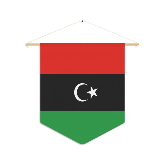 Fanion Drapeau de la Libye à suspendre en polyester - Pixelforma 