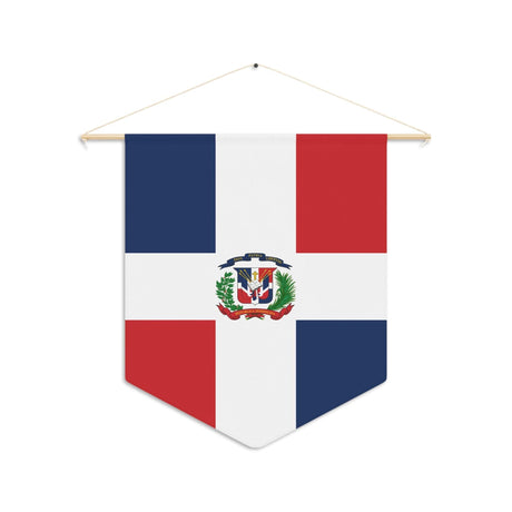 Fanion Drapeau de la République dominicaine à suspendre en polyester - Pixelforma 