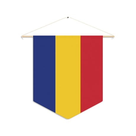 Fanion Drapeau de la Roumanie à suspendre en polyester - Pixelforma 