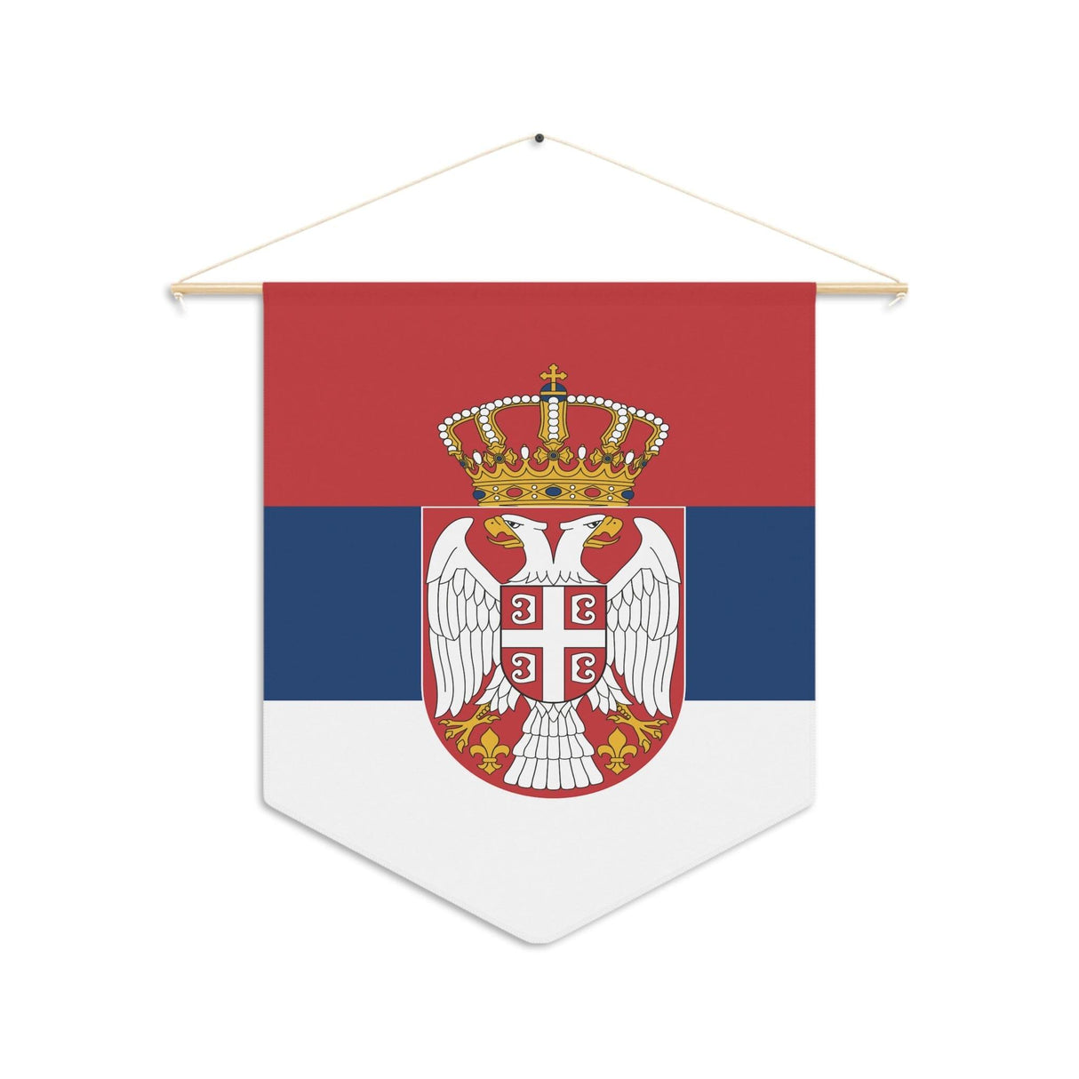 Fanion Drapeau de la Serbie à suspendre en polyester - Pixelforma 