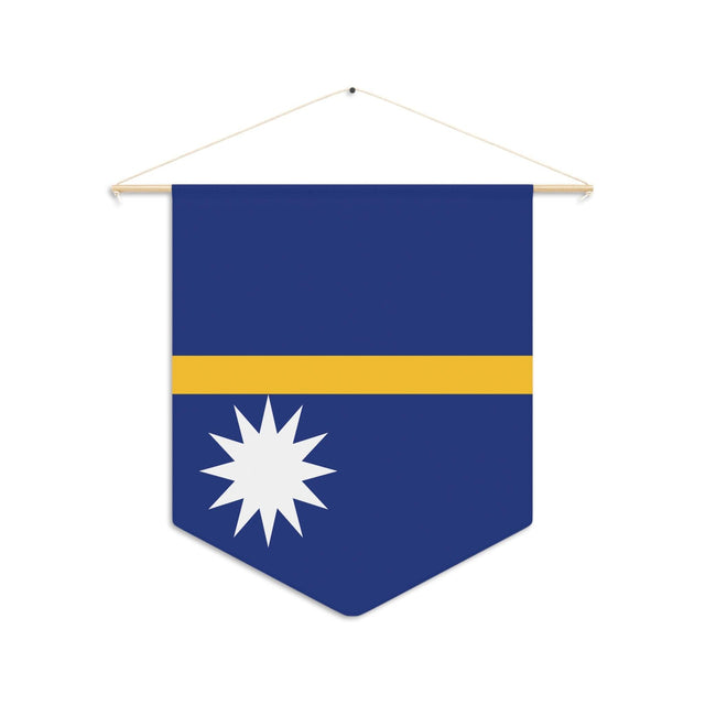 Fanion Drapeau de Nauru à suspendre en polyester - Pixelforma 