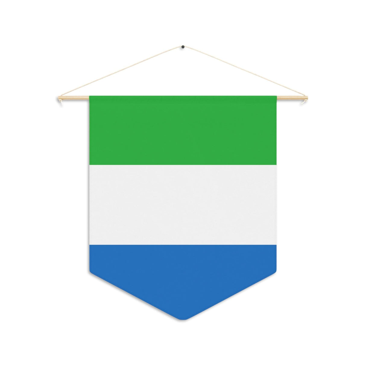 Fanion Drapeau de Sierra Leone à suspendre en polyester - Pixelforma 