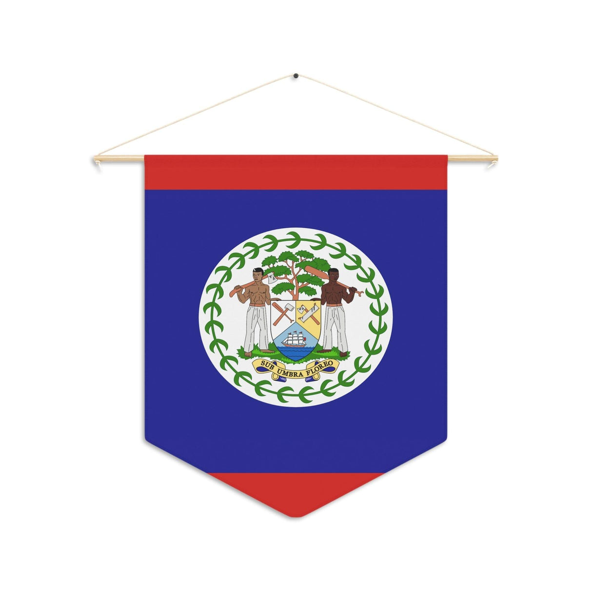 Fanion Drapeau du Belize à suspendre en polyester - Pixelforma 