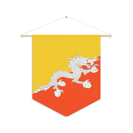Fanion Drapeau du Bhoutan à suspendre en polyester - Pixelforma 