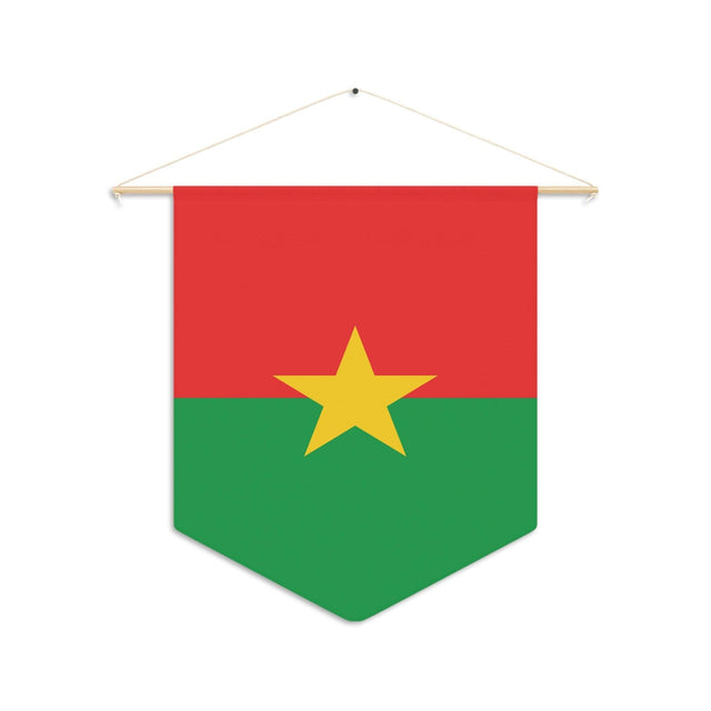 Fanion Drapeau du Burkina Faso à suspendre en polyester - Pixelforma 