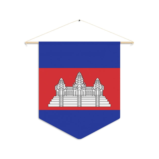 Fanion Drapeau du Cambodge à suspendre en polyester - Pixelforma 