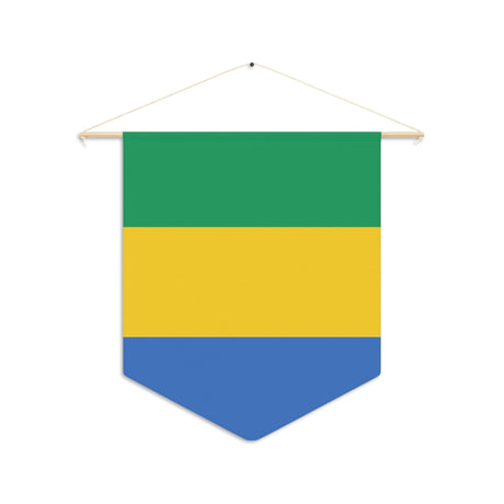 Fanion Drapeau du Gabon à suspendre en polyester - Pixelforma 