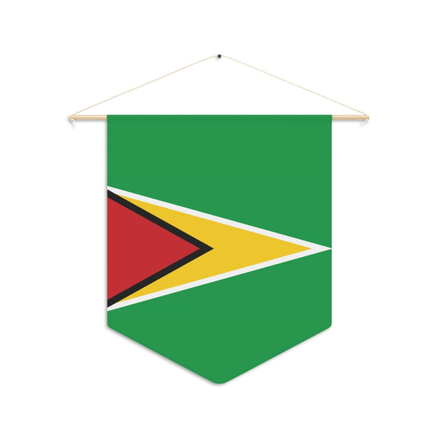 Fanion Drapeau du Guyana à suspendre en polyester - Pixelforma 