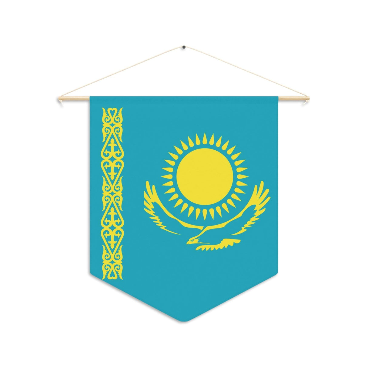 Fanion Drapeau du Kazakhstan à suspendre en polyester - Pixelforma 