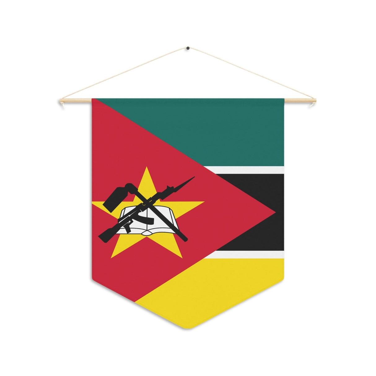 Fanion Drapeau du Mozambique à suspendre en polyester - Pixelforma 