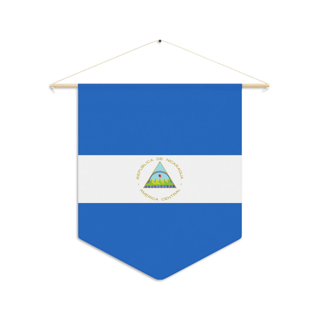Fanion Drapeau du Nicaragua à suspendre en polyester - Pixelforma 
