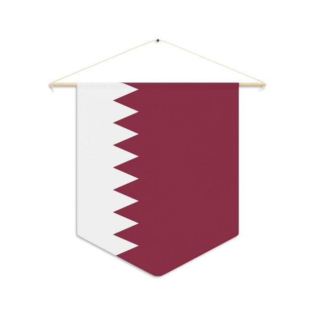 Fanion Drapeau du Qatar à suspendre en polyester - Pixelforma 
