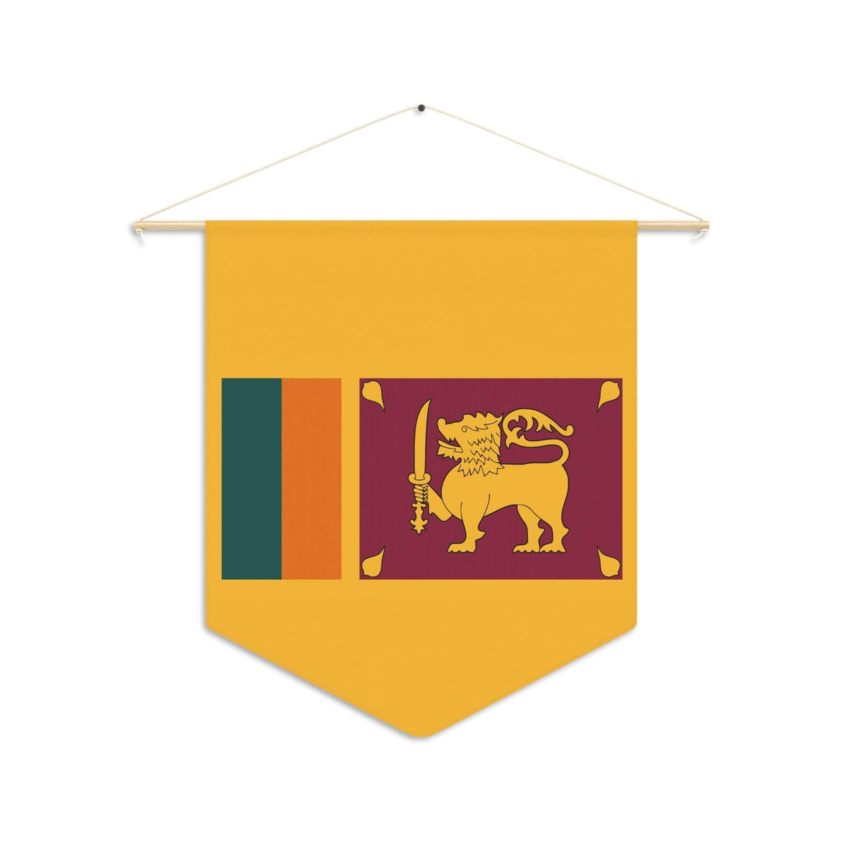Fanion Drapeau du Sri Lanka à suspendre en polyester - Pixelforma 