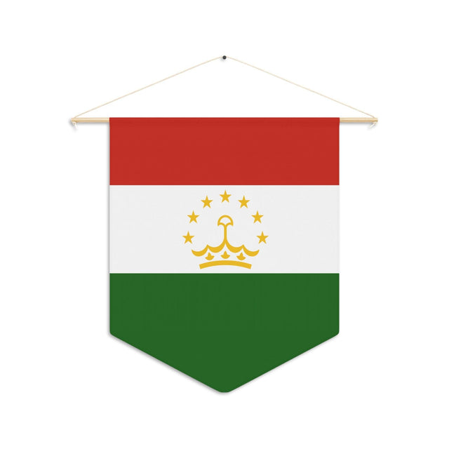 Fanion Drapeau du Tadjikistan à suspendre en polyester - Pixelforma 