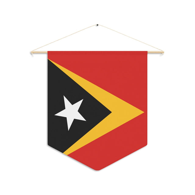 Fanion Drapeau du Timor oriental à suspendre en polyester - Pixelforma 