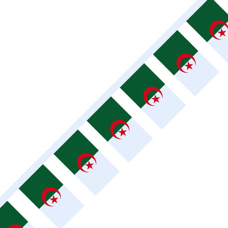 Guirlande Drapeau de l'Algérie en plusieurs tailles - Pixelforma 