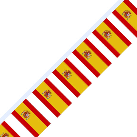 Guirlande Drapeau de l'Espagne en plusieurs tailles - Pixelforma 