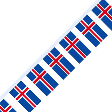 Guirlande Drapeau de l'Islande en plusieurs tailles - Pixelforma 