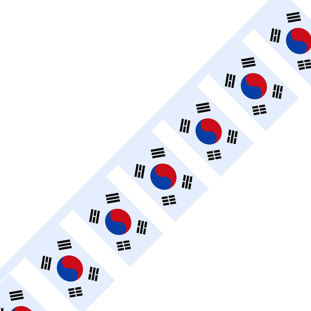 Guirlande Drapeau de la Corée du Sud en plusieurs tailles - Pixelforma 