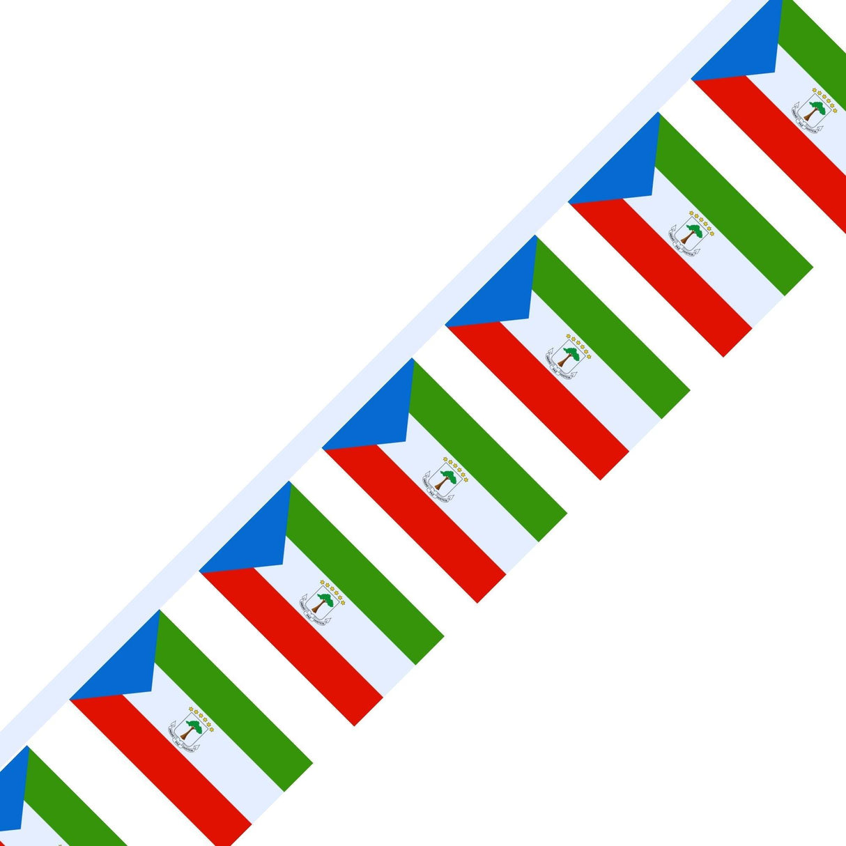 Guirlande Drapeau de la Guinée équatoriale en plusieurs tailles - Pixelforma 