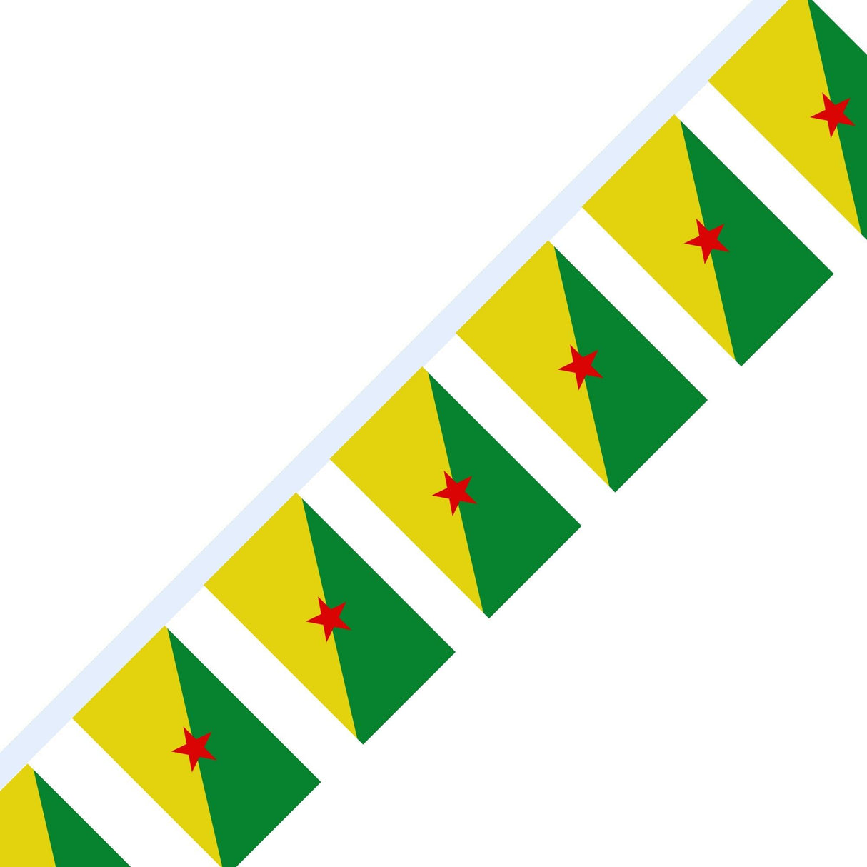 Guirlande Drapeau de la Guyane en plusieurs tailles - Pixelforma 