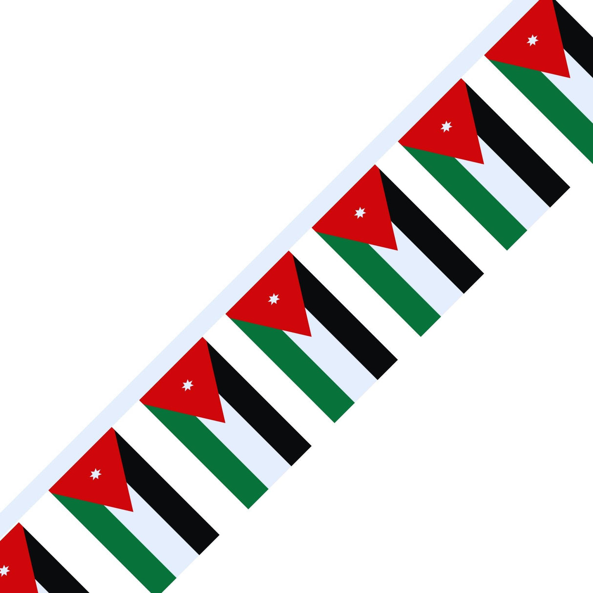 Guirlande Drapeau de la Jordanie en plusieurs tailles - Pixelforma 