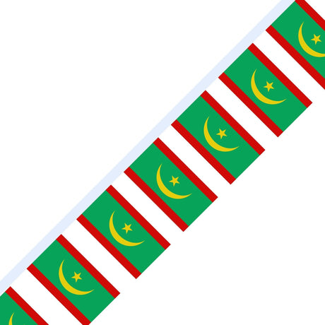 Guirlande Drapeau de la Mauritanie officiel en plusieurs tailles - Pixelforma 
