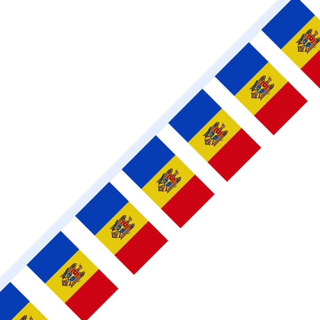 Guirlande Drapeau de la Moldavie en plusieurs tailles - Pixelforma 