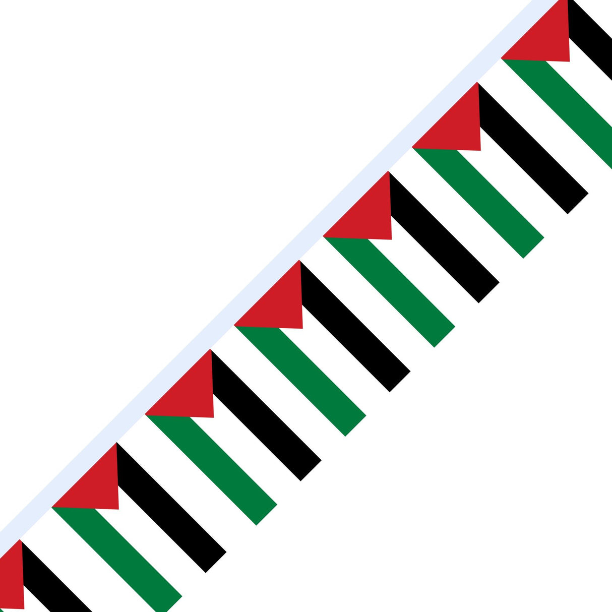 Guirlande Drapeau de la Palestine en plusieurs tailles - Pixelforma 