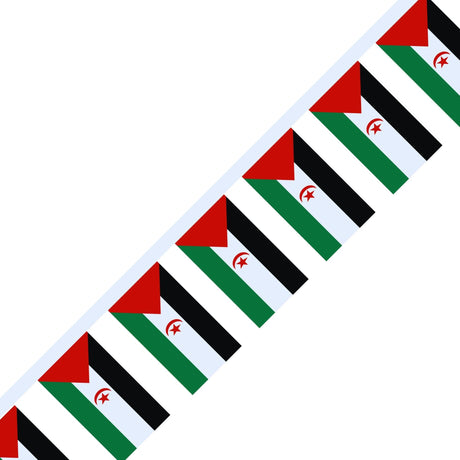 Guirlande Drapeau de la République arabe sahraouie démocratique en plusieurs tailles - Pixelforma 