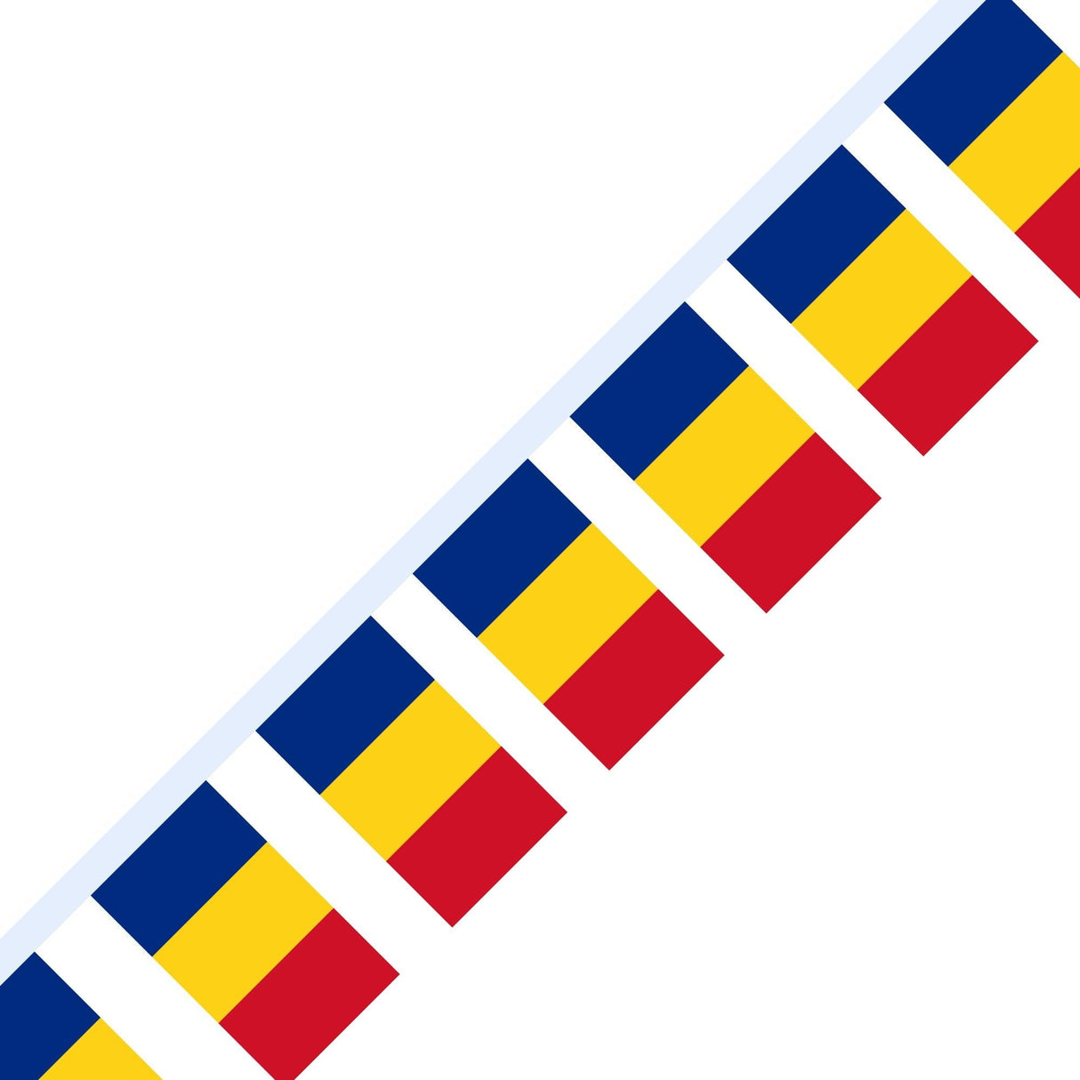 Guirlande Drapeau de la Roumanie en plusieurs tailles - Pixelforma 