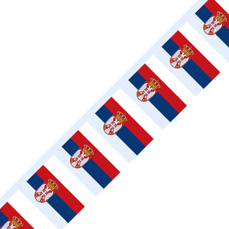 Guirlande Drapeau de la Serbie en plusieurs tailles - Pixelforma 