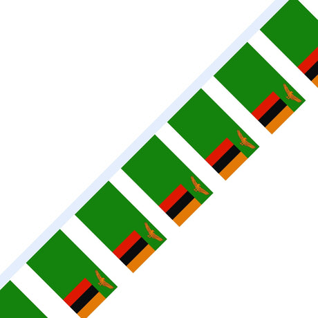Guirlande Drapeau de la Zambie en plusieurs tailles - Pixelforma 