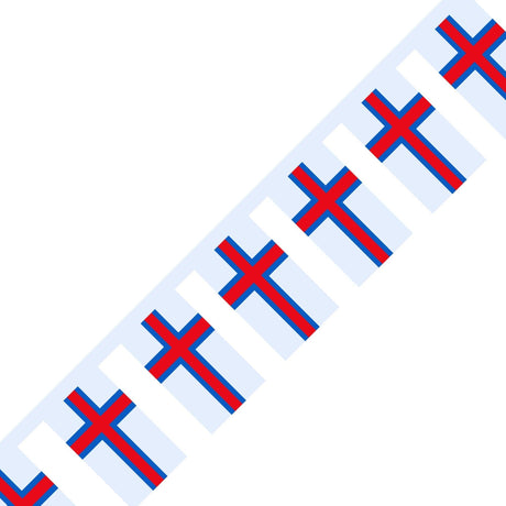 Guirlande Drapeau des îles Féroé en plusieurs tailles - Pixelforma 