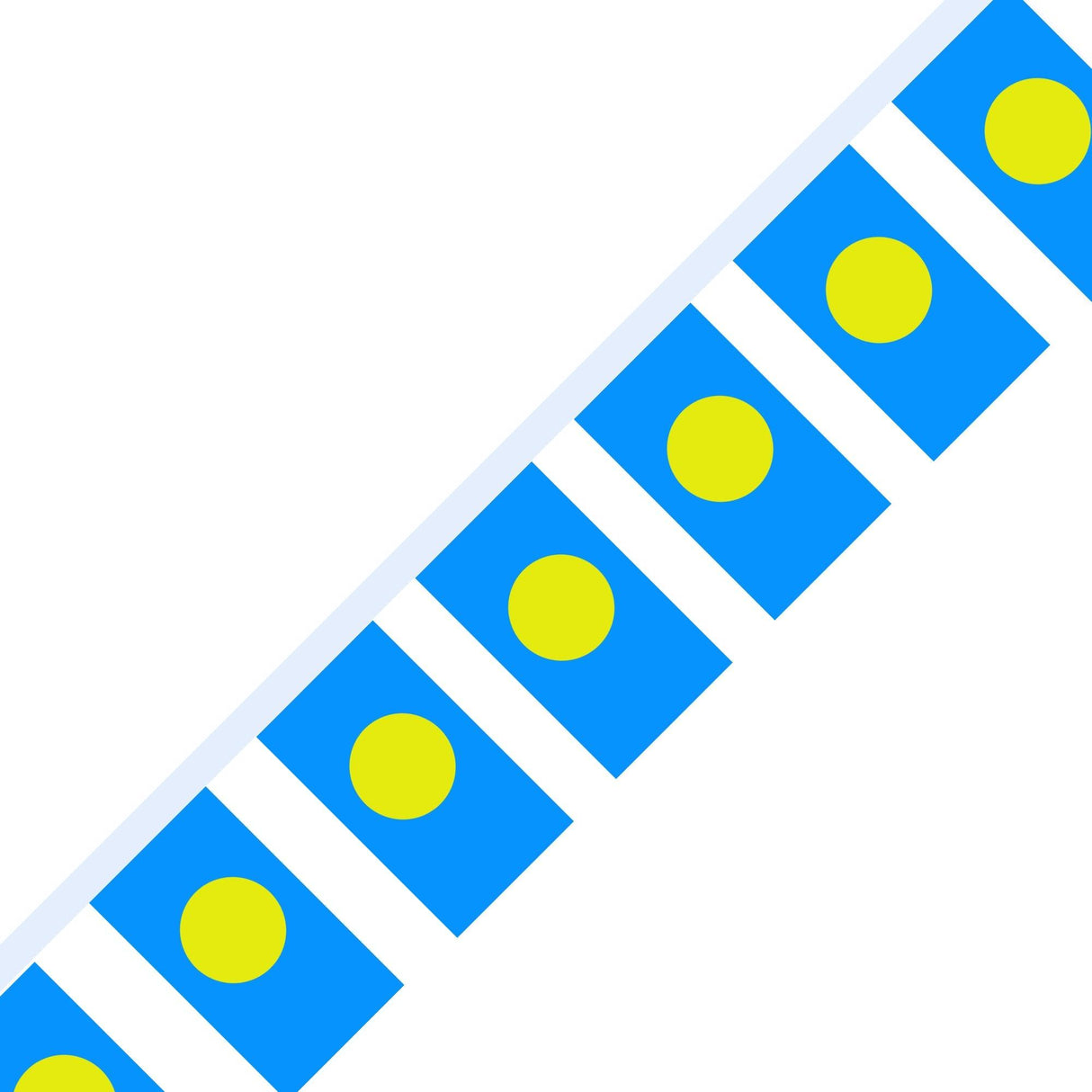 Guirlande Drapeau des Palaos en plusieurs tailles - Pixelforma 
