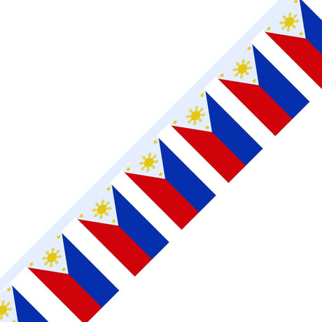 Guirlande Drapeau des Philippines en plusieurs tailles - Pixelforma 