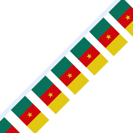Guirlande Drapeau du Cameroun en plusieurs tailles - Pixelforma 