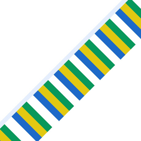 Guirlande Drapeau du Gabon en plusieurs tailles - Pixelforma 