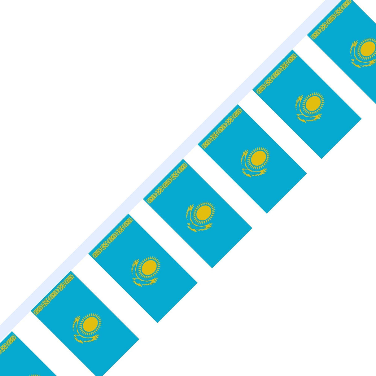 Guirlande Drapeau du Kazakhstan en plusieurs tailles - Pixelforma 