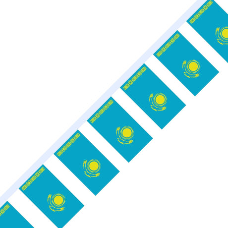 Guirlande Drapeau du Kazakhstan officiel en plusieurs tailles - Pixelforma 
