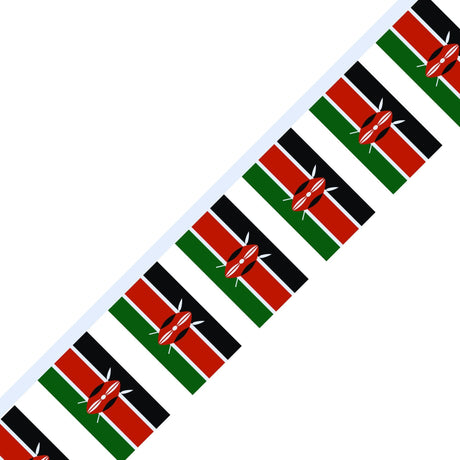 Guirlande Drapeau du Kenya en plusieurs tailles - Pixelforma 