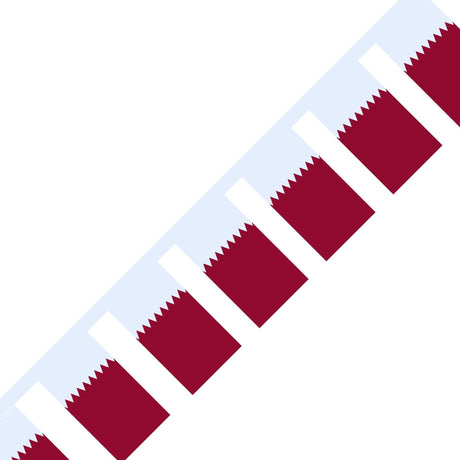 Guirlande Drapeau du Qatar en plusieurs tailles - Pixelforma 