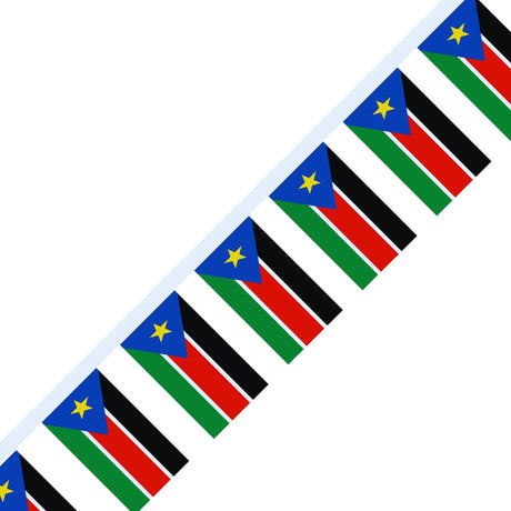 Guirlande Drapeau du Soudan du Sud en plusieurs tailles - Pixelforma 