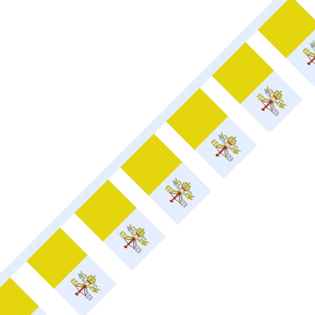 Guirlande Drapeau du Vatican en plusieurs tailles - Pixelforma 