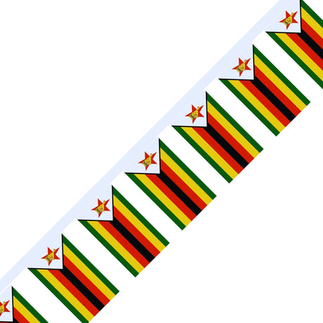 Guirlande Drapeau du Zimbabwe en plusieurs tailles - Pixelforma 