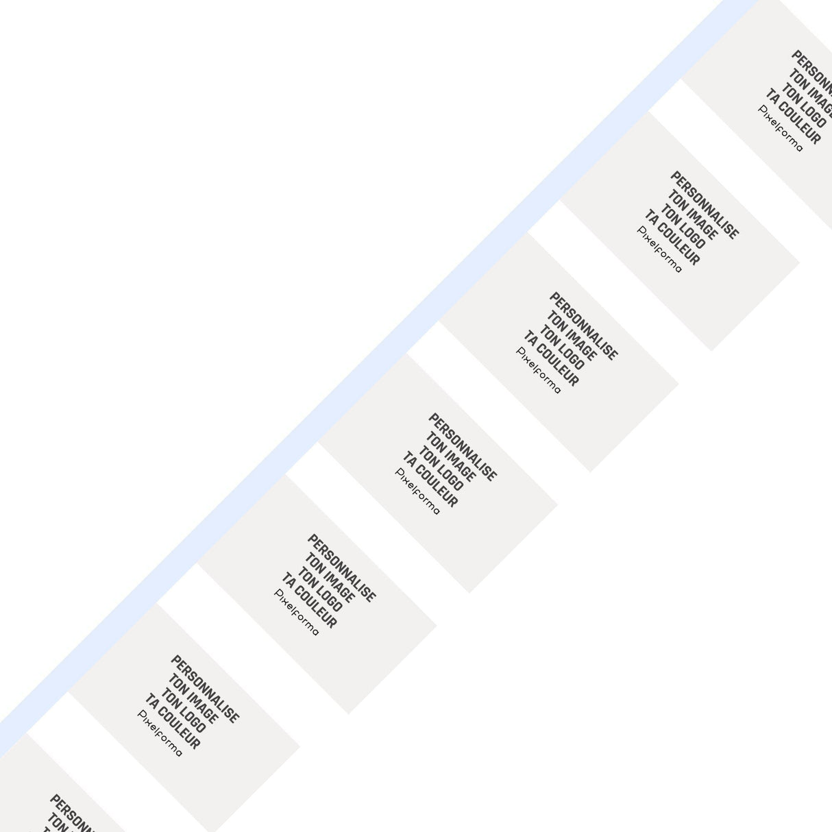 Guirlande personnalisé en chaîne de polyester - Pixelforma 