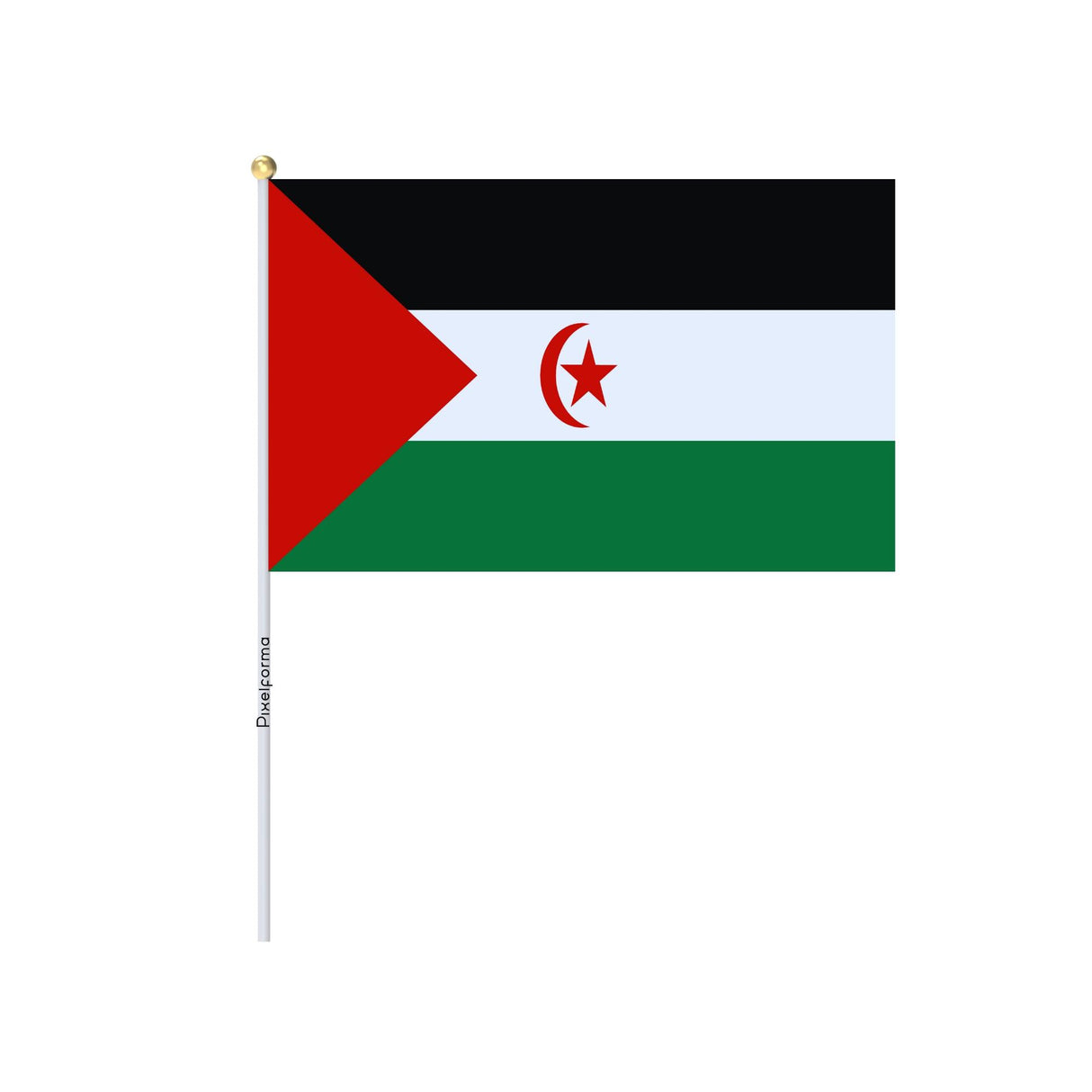 Lots Mini Drapeau de la République arabe sahraouie démocratique en plusieurs tailles - Pixelforma 