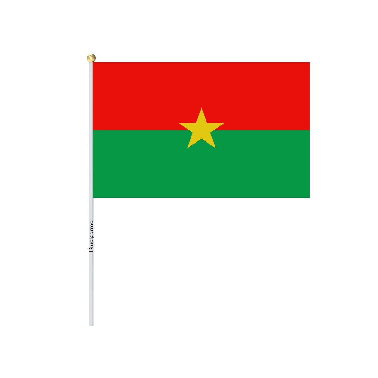 Lots Mini Drapeau du Burkina Faso en plusieurs tailles - Pixelforma 